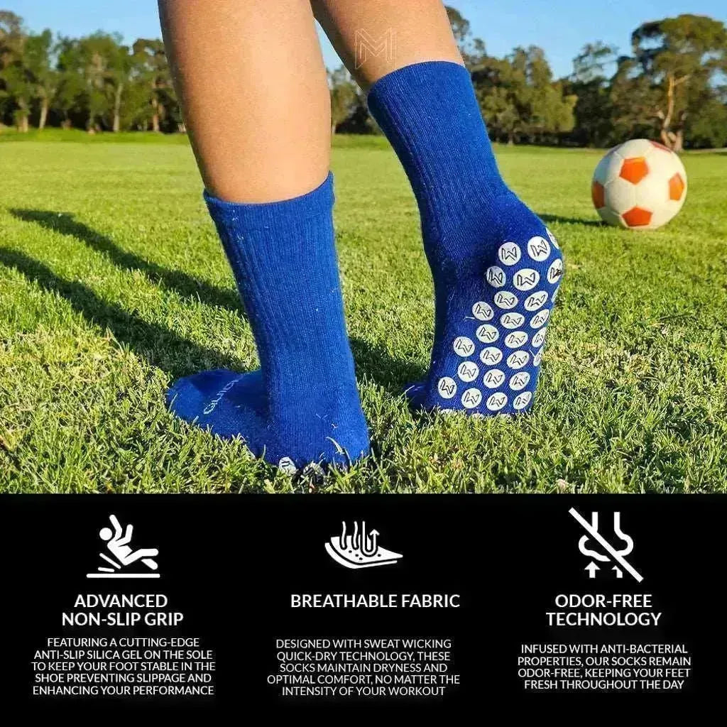 Grip Socks Elite US 3-6Y Blue - Empulse