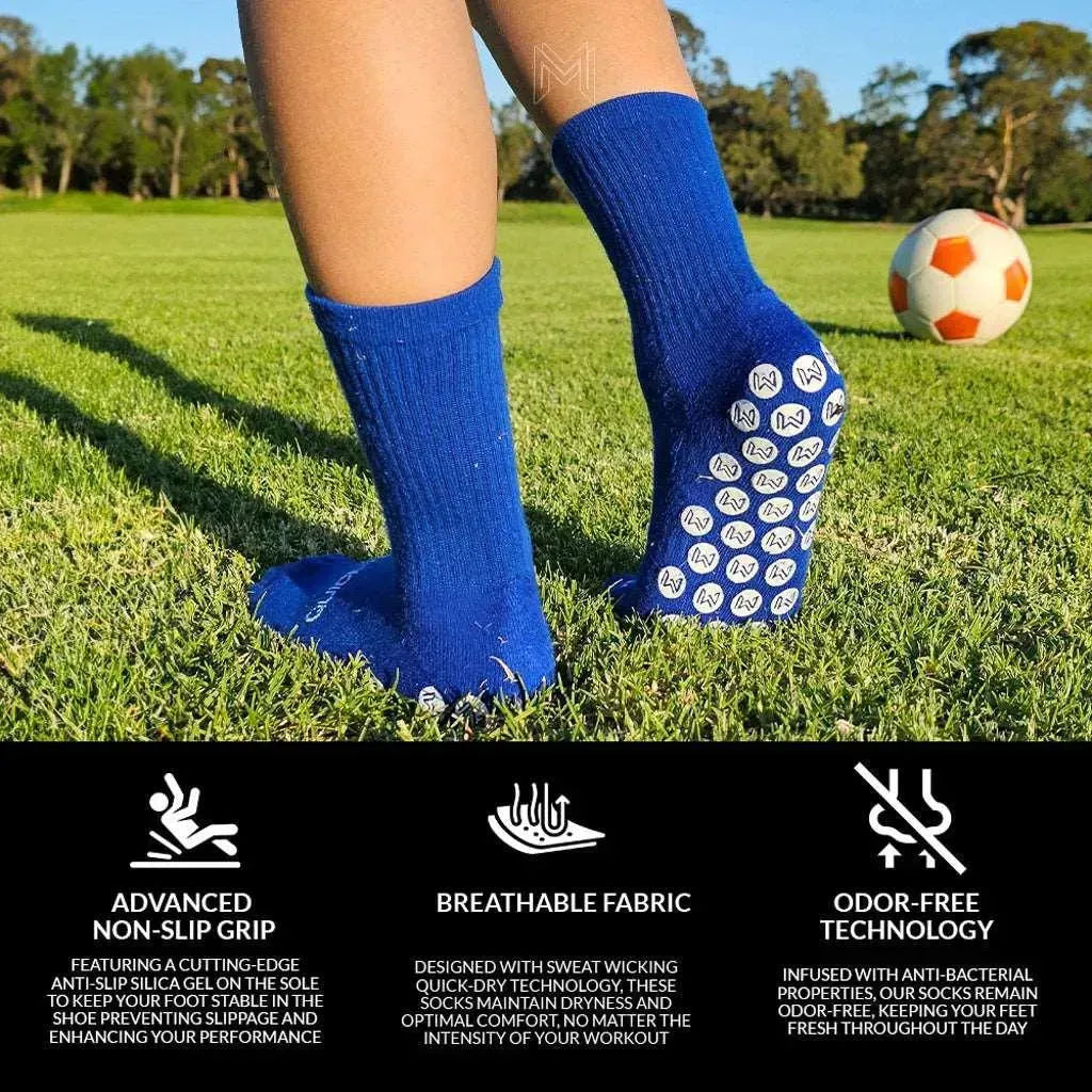Grip Socks Elite US 3-6Y Blue - Empulse