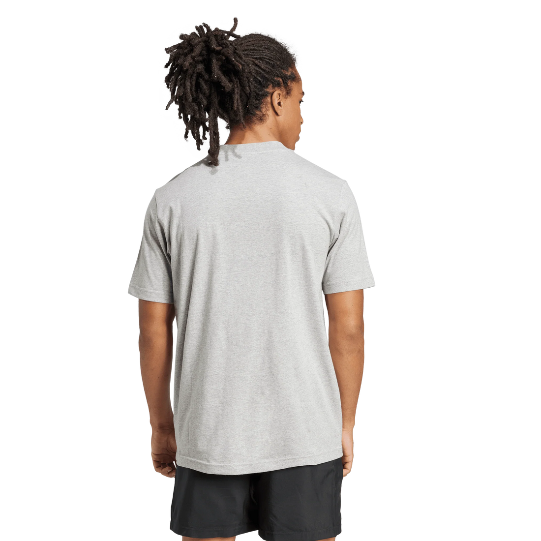 Adidas Grey Tshirt Mens Cotton Essentials