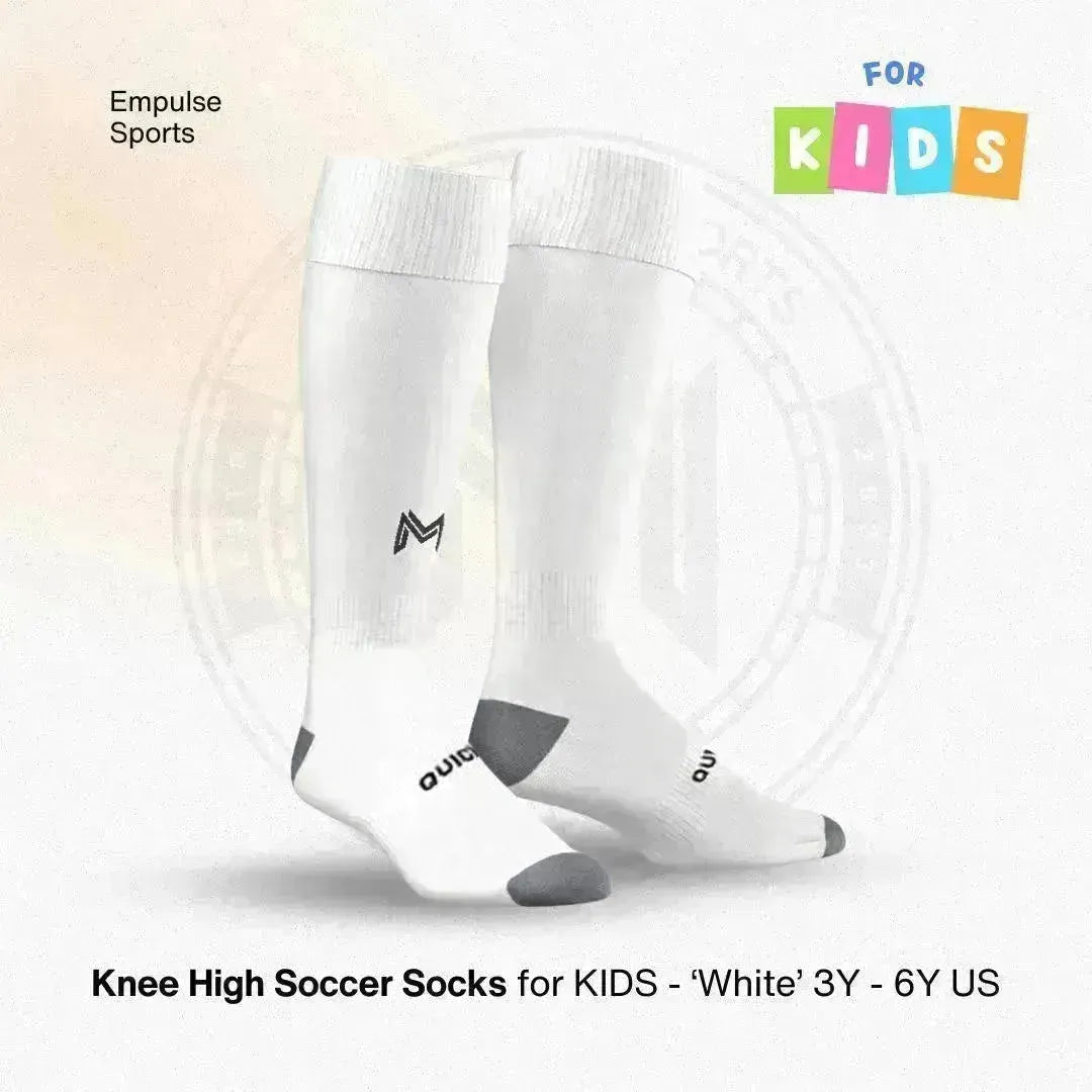 Compression Socks White 3-6Y US - Empulse