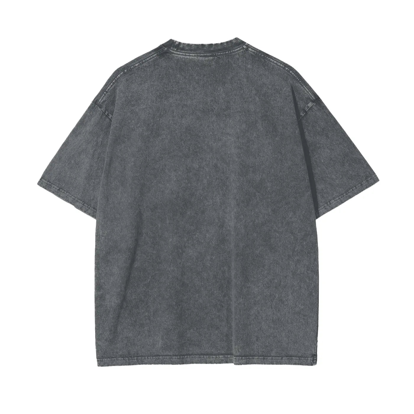 NXTGEN Oversized T-Shirt – flat lay side view of washed grey, Empulse™