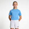 Nike Park 8 Youth Jersey in University Blue, girl model wearing front view