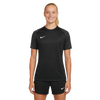 Nike Women's Academy 2 Jersey black, female model front view