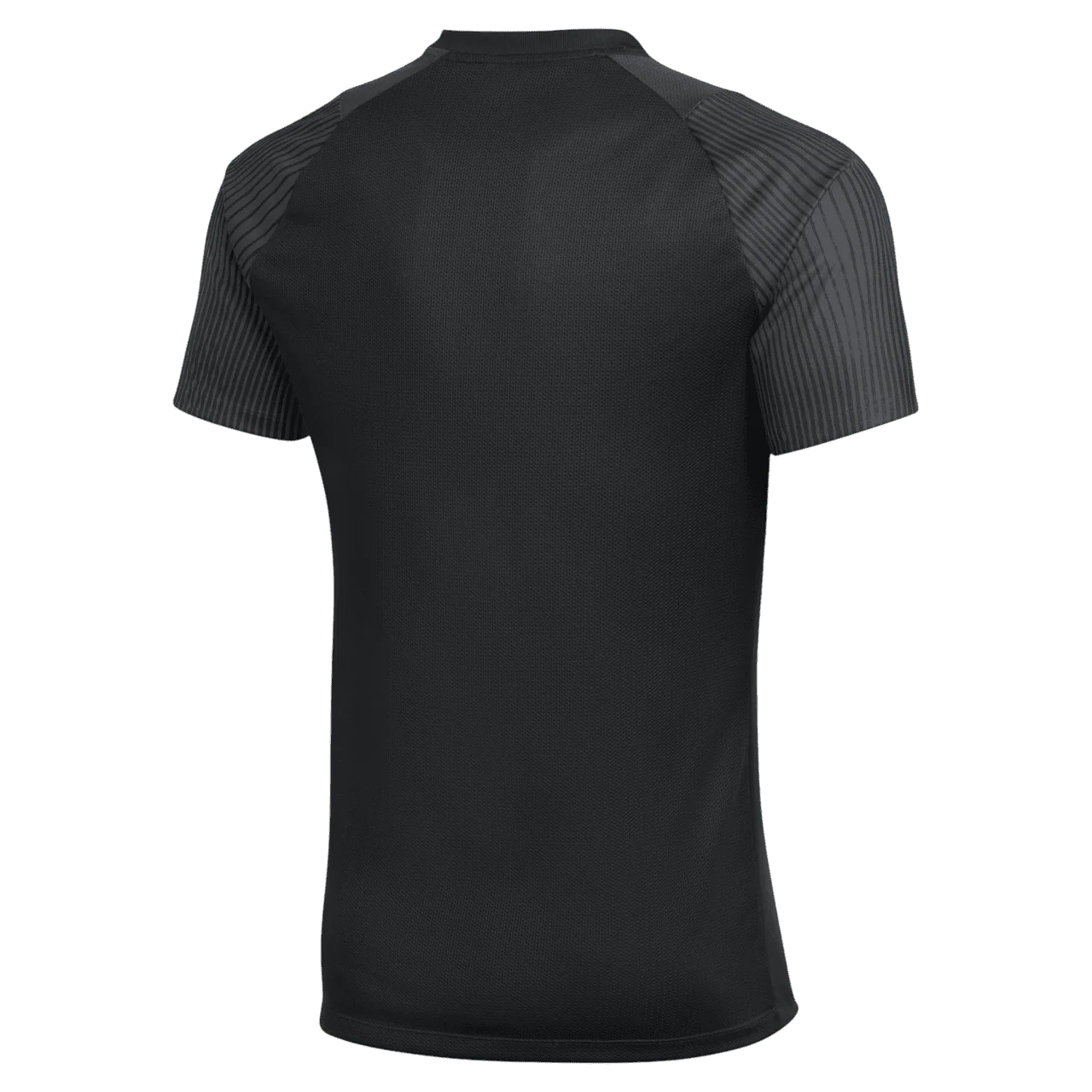 Nike Academy 2 Youth Jersey in black, back view with plain panel for custom names and numbers