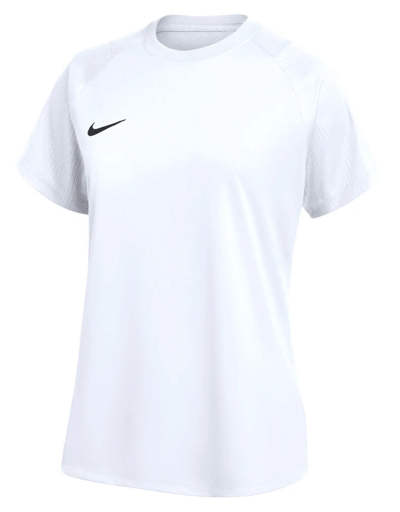 Nike Academy 2 Youth Dri-FIT Jersey in white, front view with black Swoosh