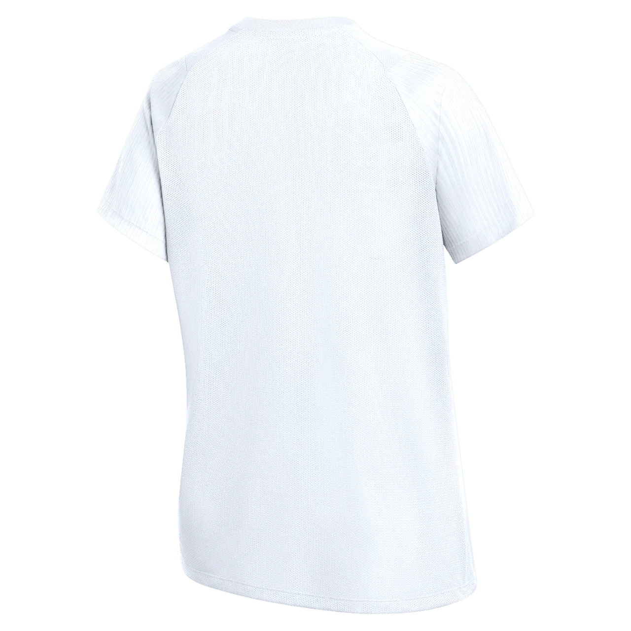 Nike Academy 2 Youth Jersey in white, back view with plain panel for custom names and numbers