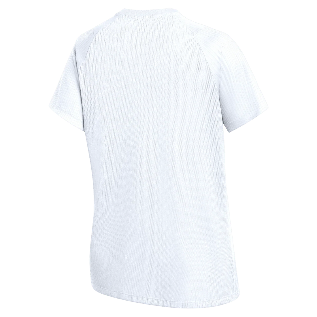 Nike Academy 2 Youth Jersey in white, back view with plain panel for custom names and numbers