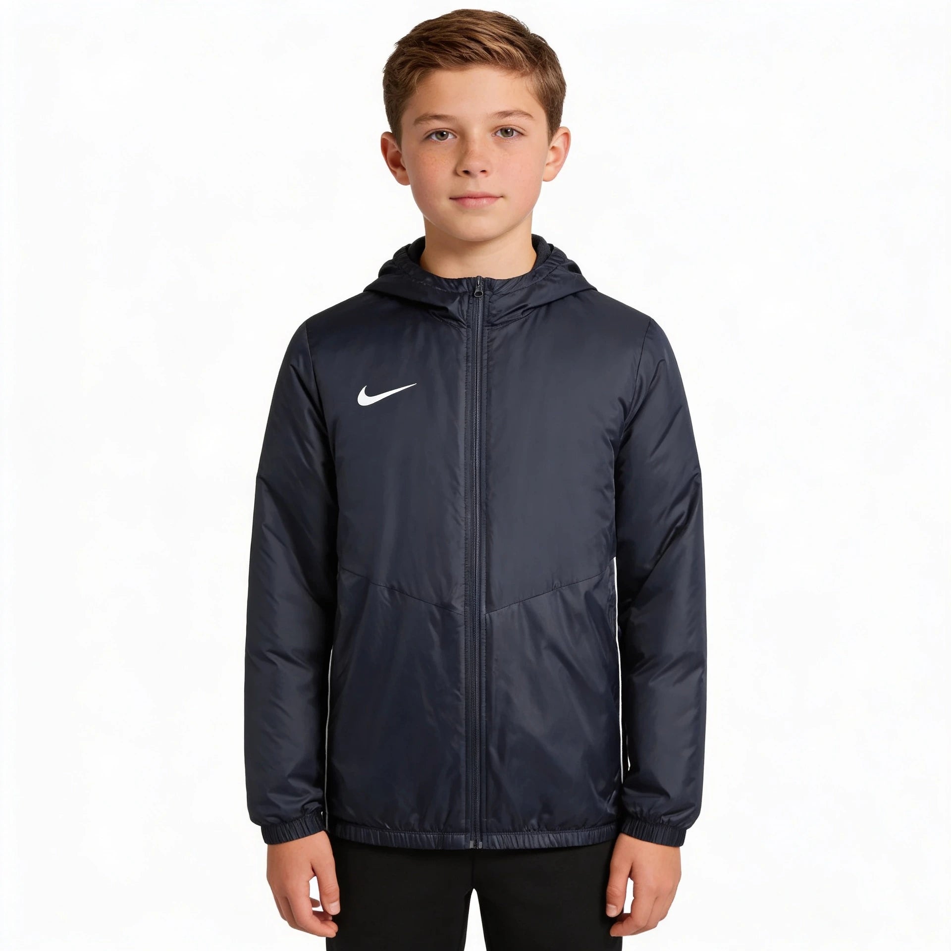 Nike Youth Park 26 Therma Jacket navy, child model front view