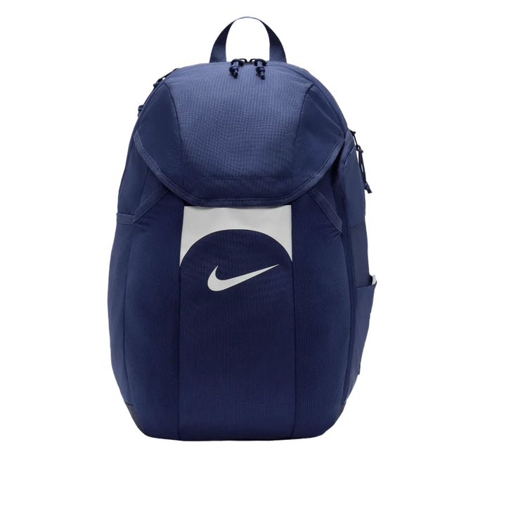 Blue backpack with Nike logo on a white background