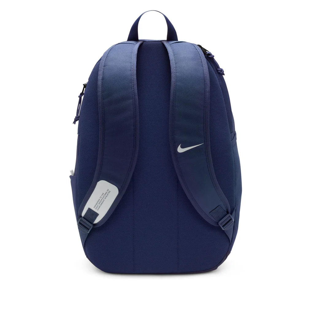 Blue backpack with Nike logo on a white background