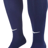 Navy Nike Classic II OTC Compression Socks with white swoosh logo