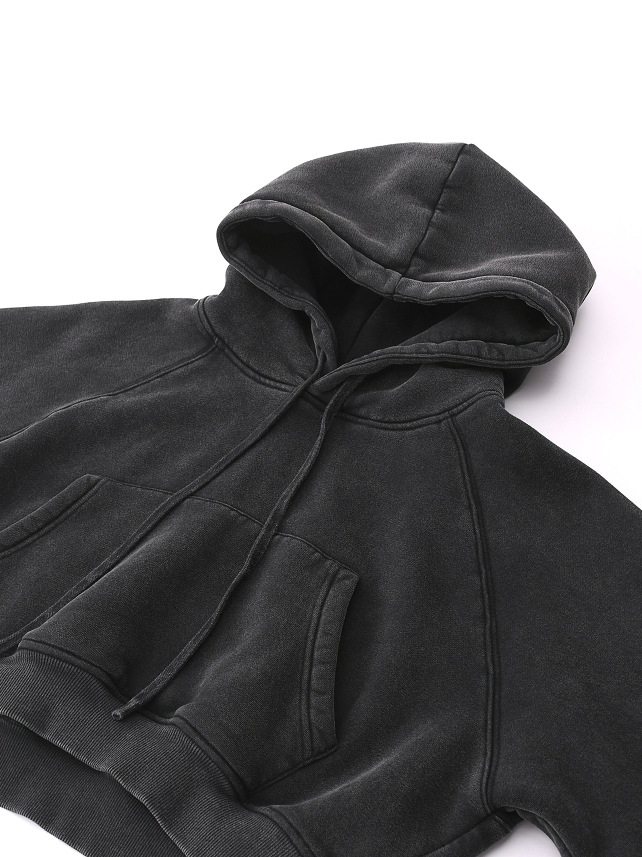 Black hoodie on a white background
