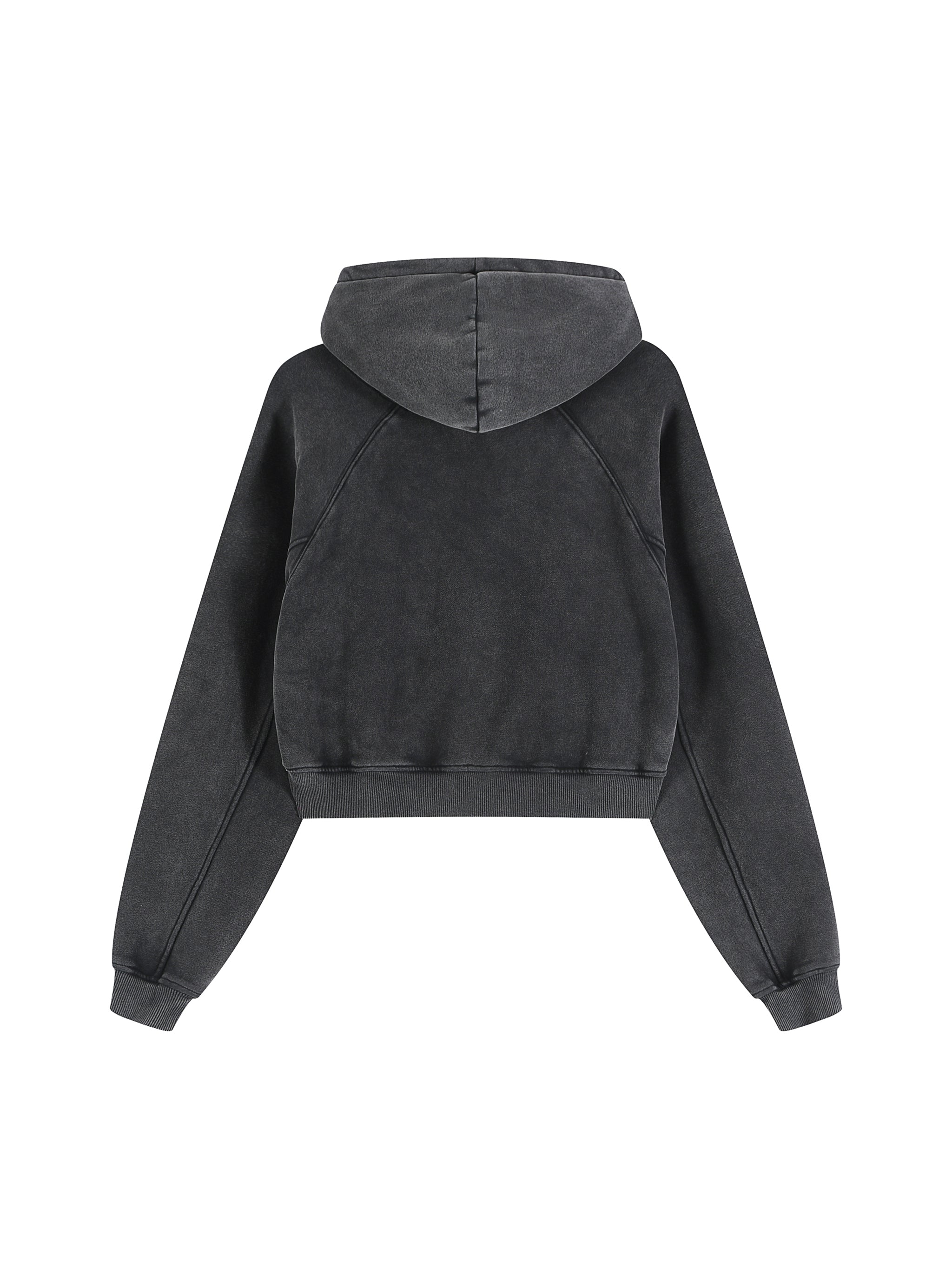 Black hoodie with a hood on a white background