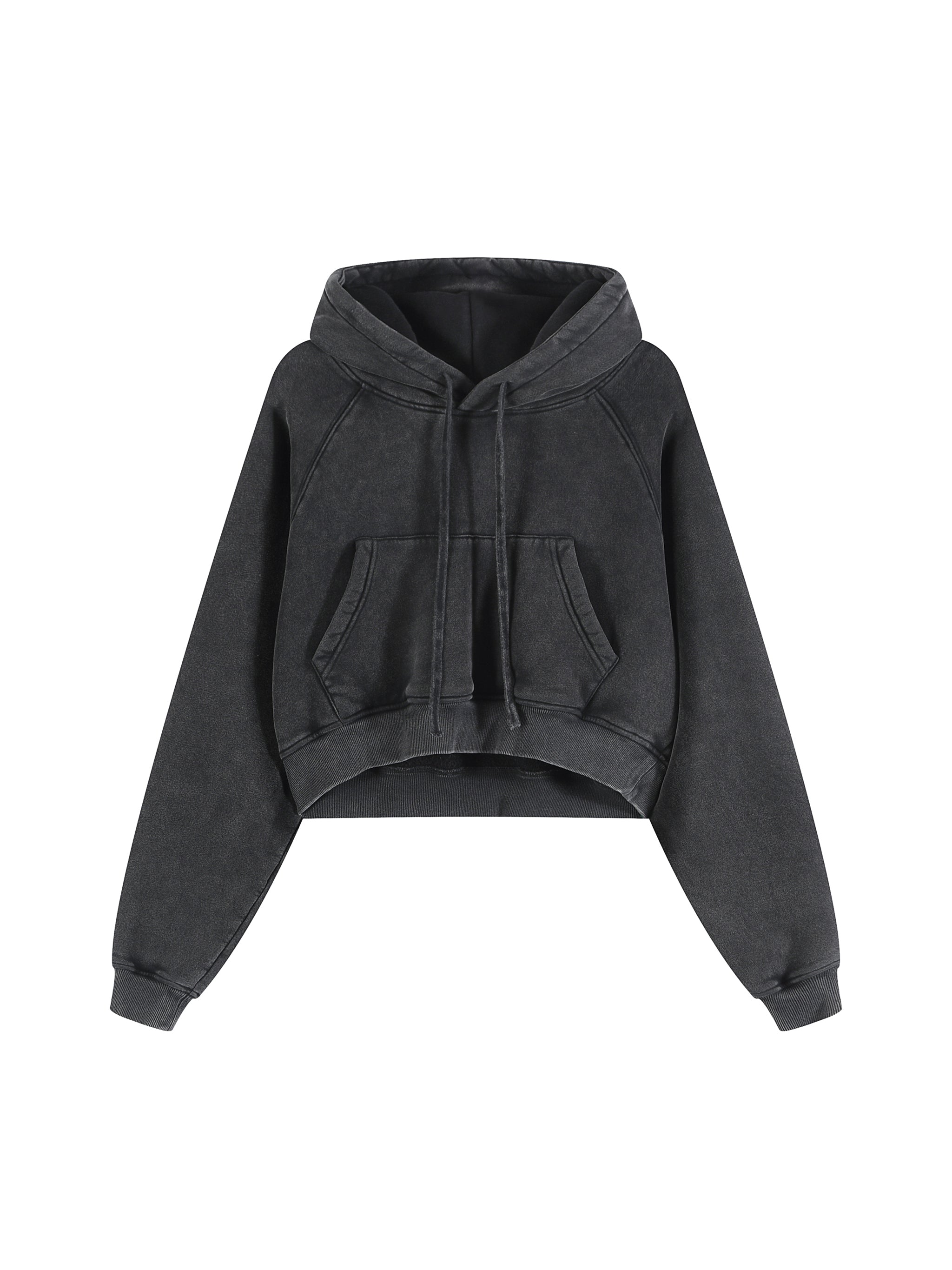 Dark gray hoodie on a white background