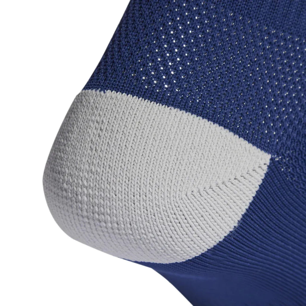 Adidas Milano 23 navy sock – close-up of heel padding, Empulse™