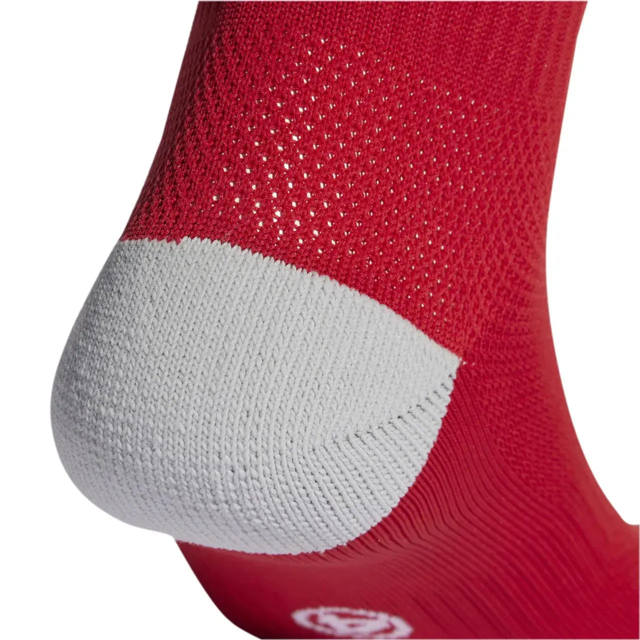 Adidas Milano 23 red sock – heel padding detail, Empulse™