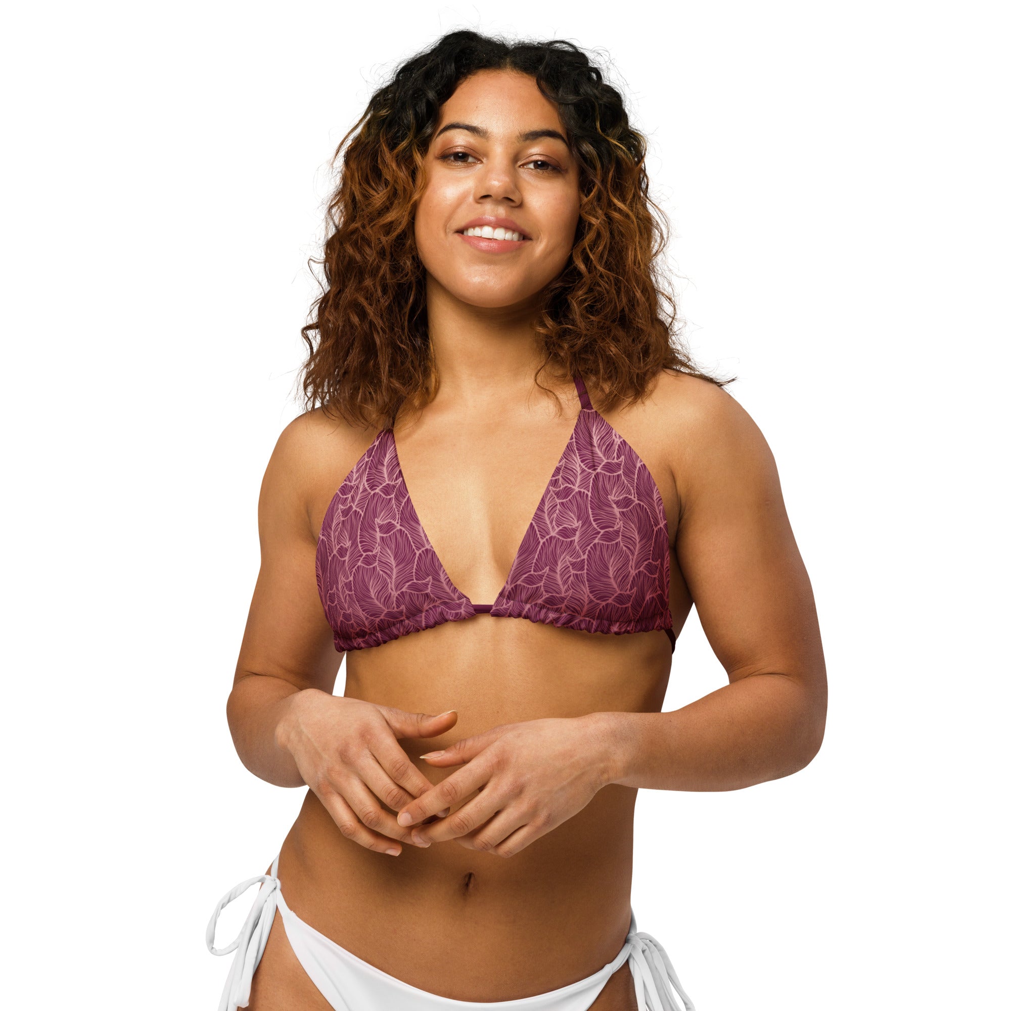 Bikini Top - Burgundy Vines - Empulse