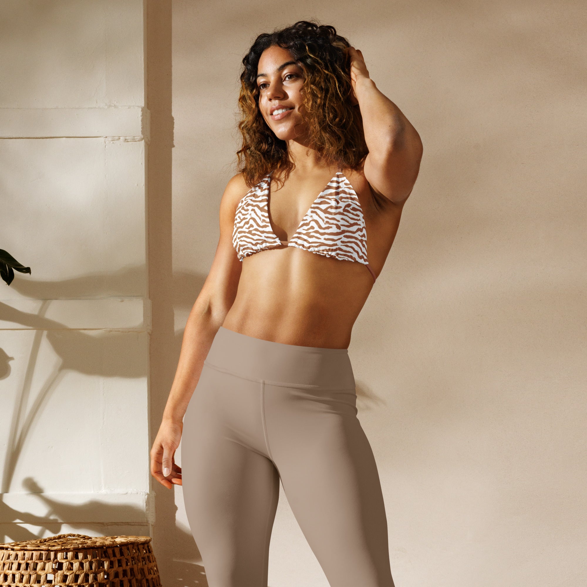 Bikini Top - Zebra Khaki - Empulse