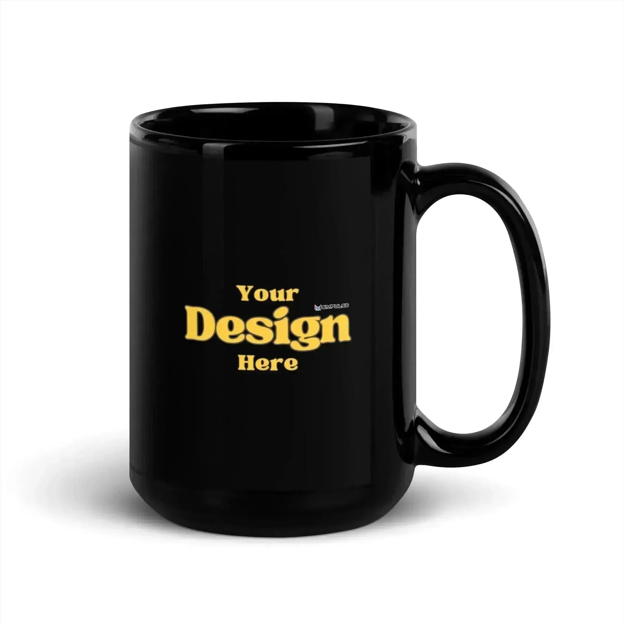 Black Glossy Ceramic Mug - Empulse Sports