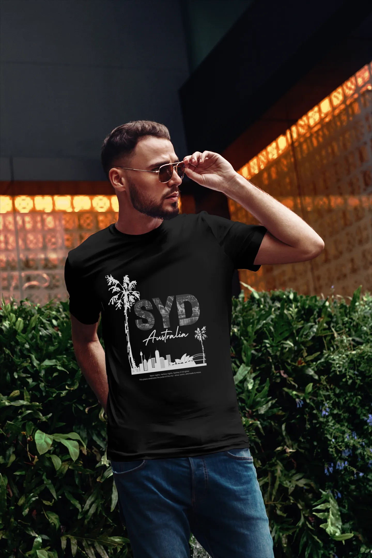Men’s Sydney T-Shirt – Palm Skyline Edition | Empulse™