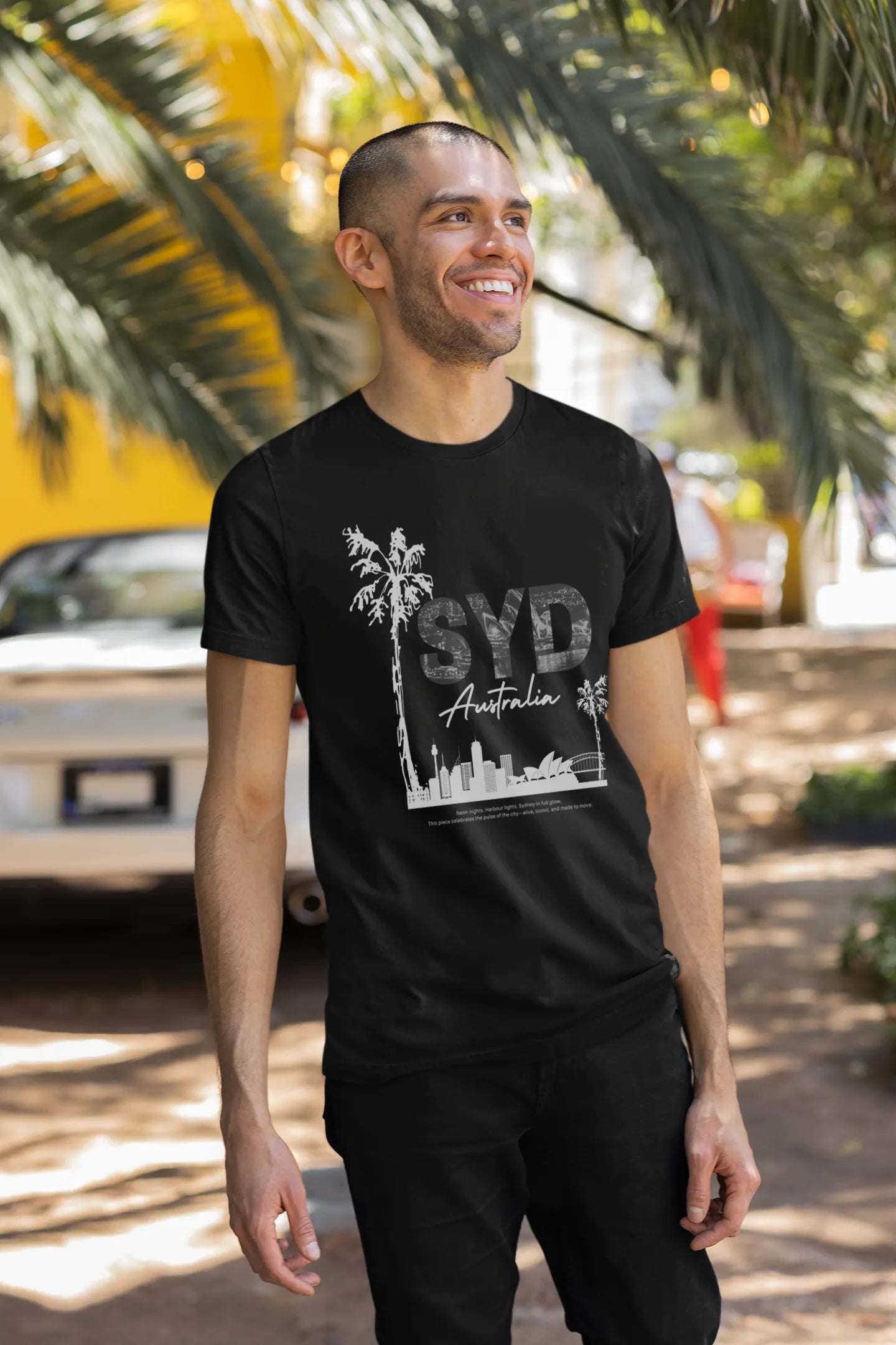 Men’s Sydney T-Shirt – Palm Skyline Edition | Empulse™