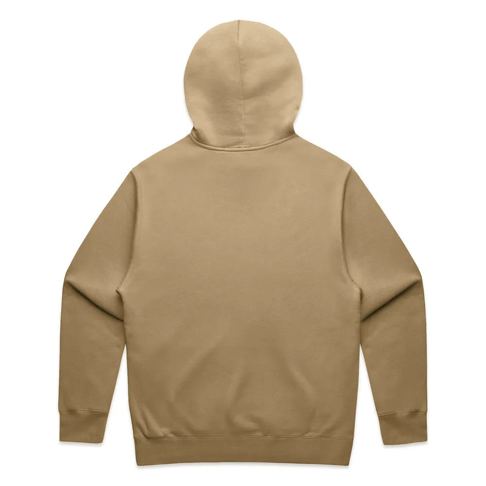 Empulse DNA Hoodie in Sandstone flat lay back view showing hood design

