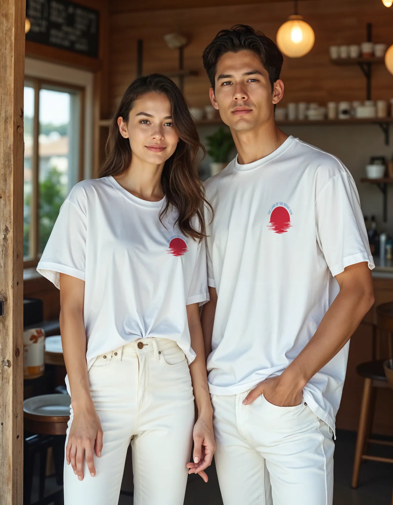 Empulse™ Japan Sorona tees styled by male and female models in oversized streetwear fit