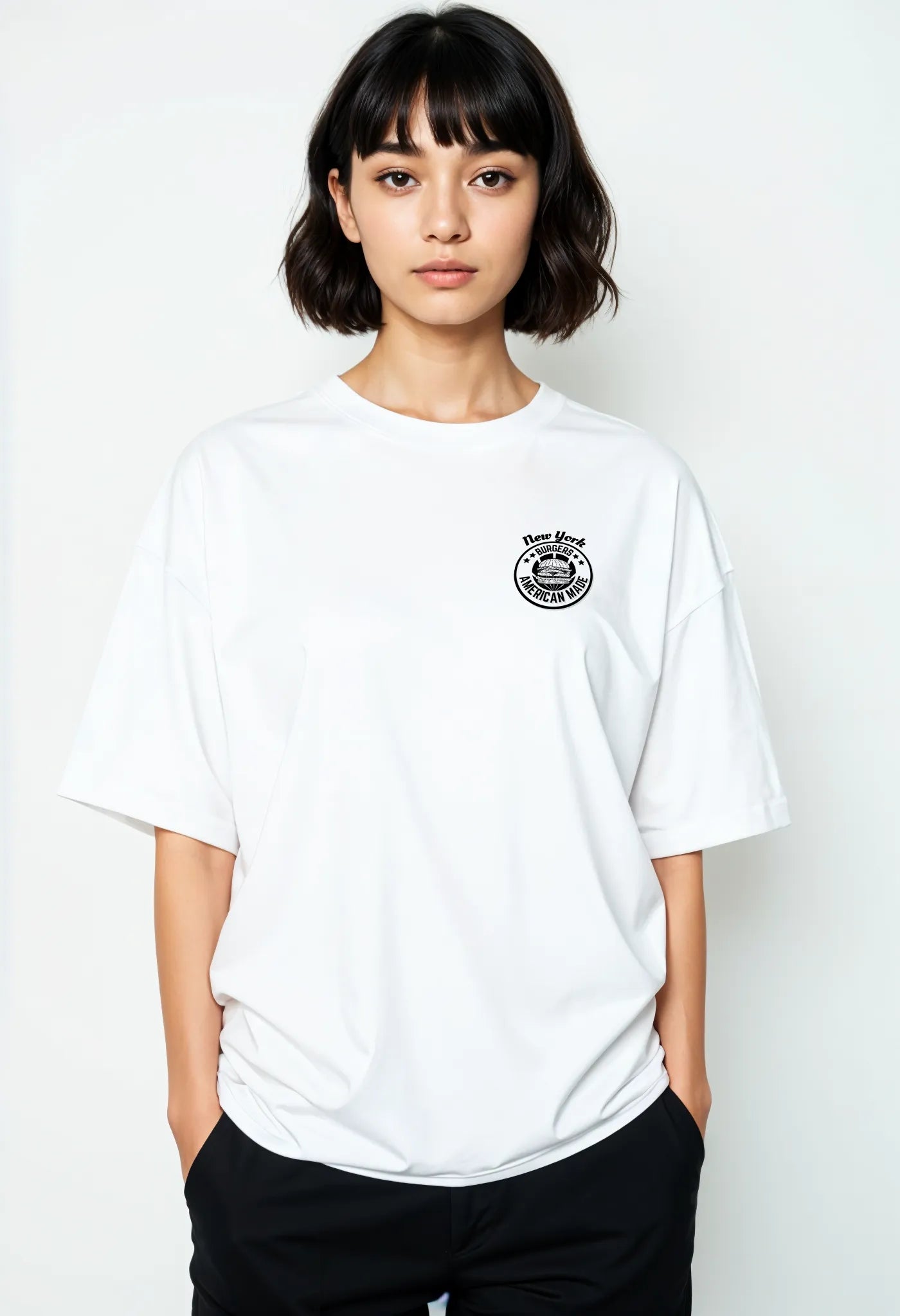 Empulse™ New York Sorona cotton blend tee modeled in clean white fit for everyday wear