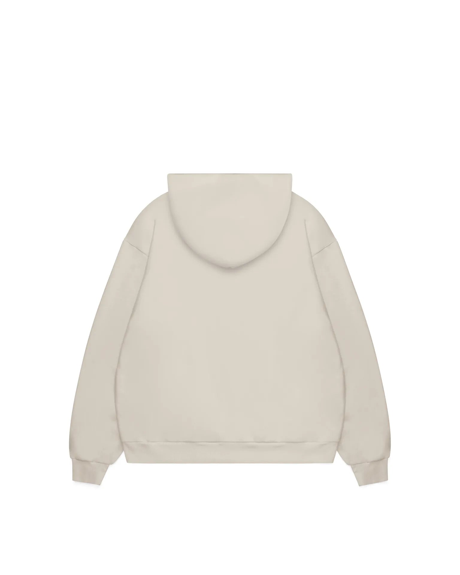 Empulse™ Premium Heavyweight Hoodie in off white beige back view
