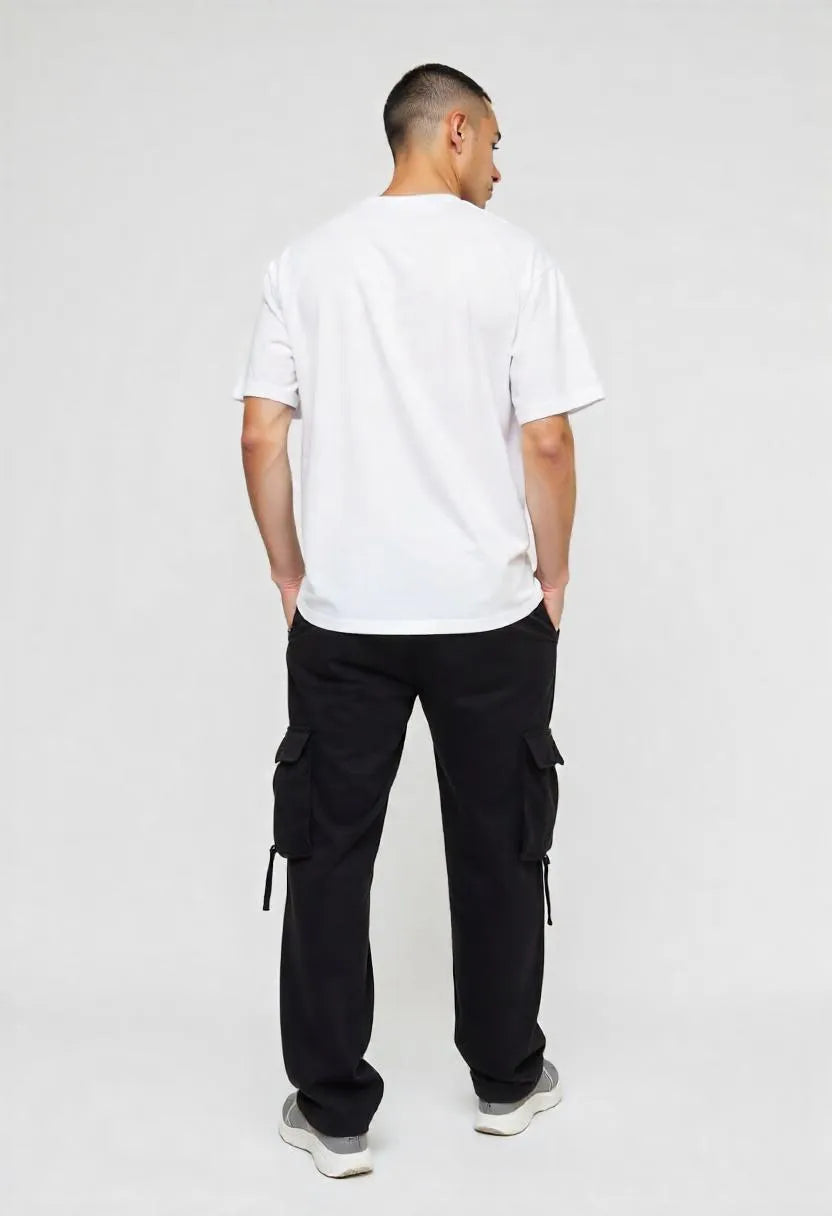 Back view of Empulse™ Strawberry Dreams Sorona t-shirt in white, showing relaxed fit from behind