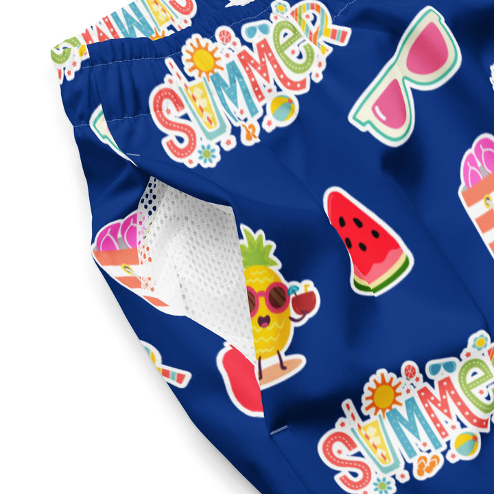 Close-up of Empulse™ Summer Fun fabric showing summer-themed drinks and watermelon prints