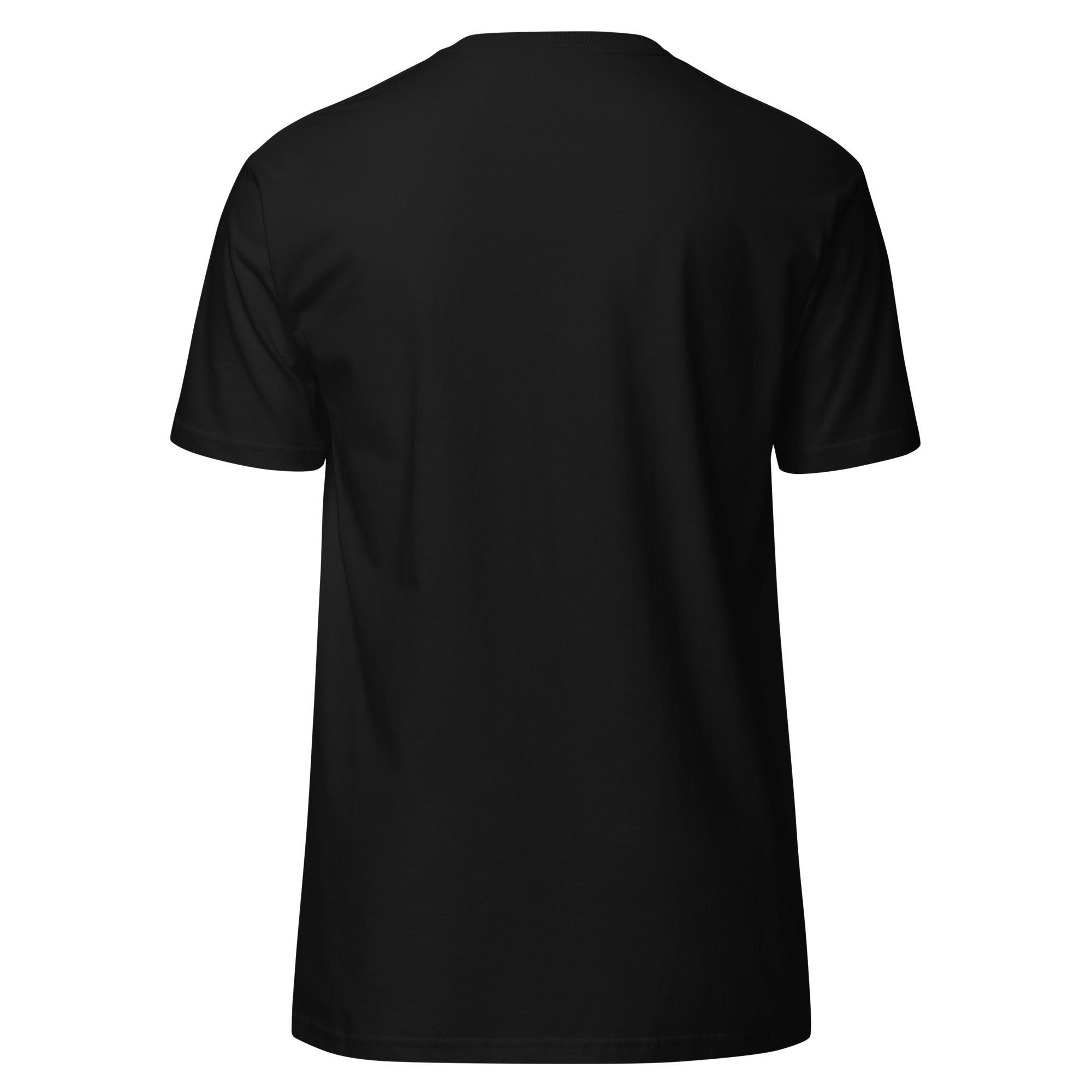 Back view of plain black Empulse® tee without print