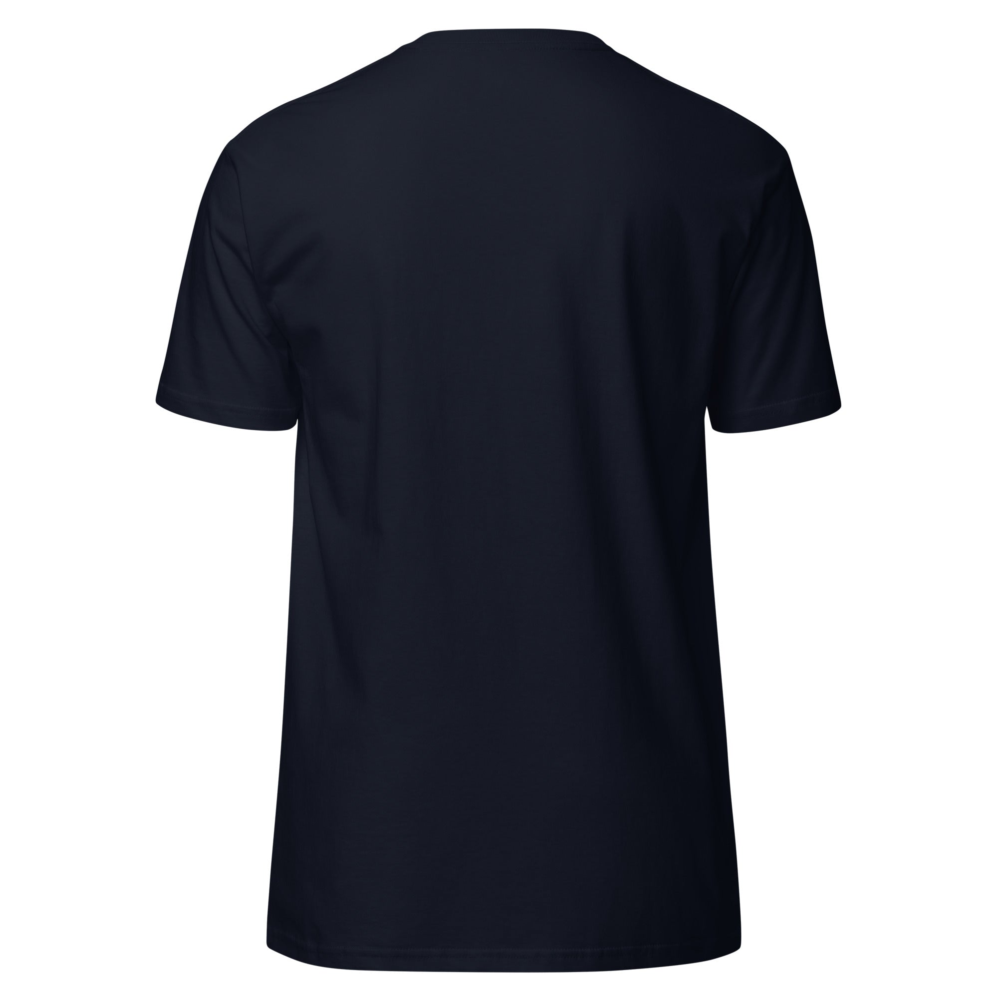 Back of Empulse® Tokyo tee hanging, minimalist black look