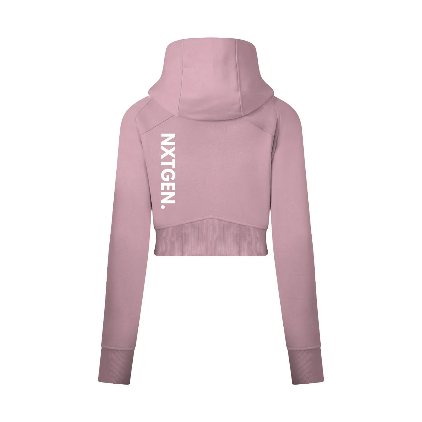 Vera Cropped Zip Hoodie – Sleek Fit, Street Edge, Custom-Ready