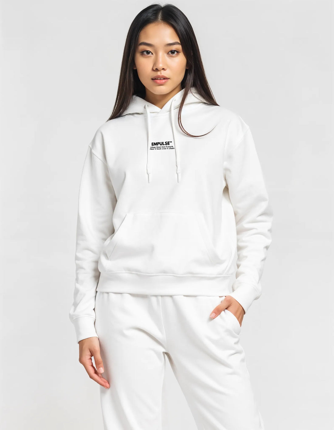 Empulse™ Eco Threads Premium Hoodie - White