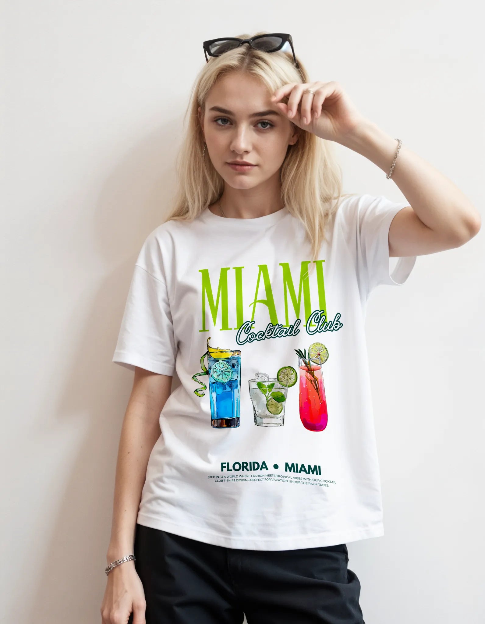 Miami Tshirt – Cocktail Club Quick-Dry Sorona® Streetwear | EMPULSE®