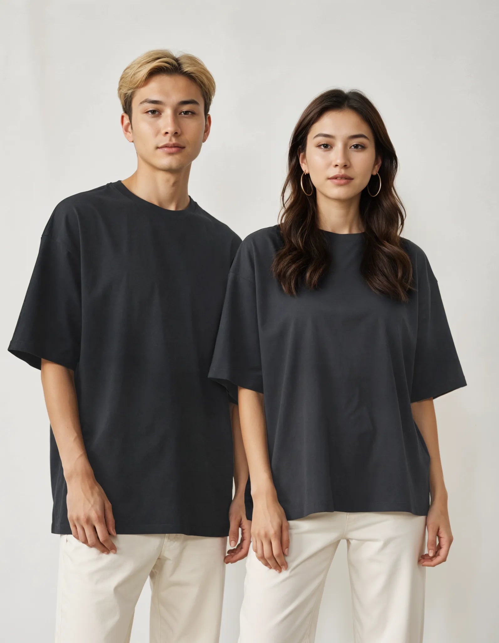 Sunfade T-shirt – Black | 100% Cotton Washed Oversized Tee