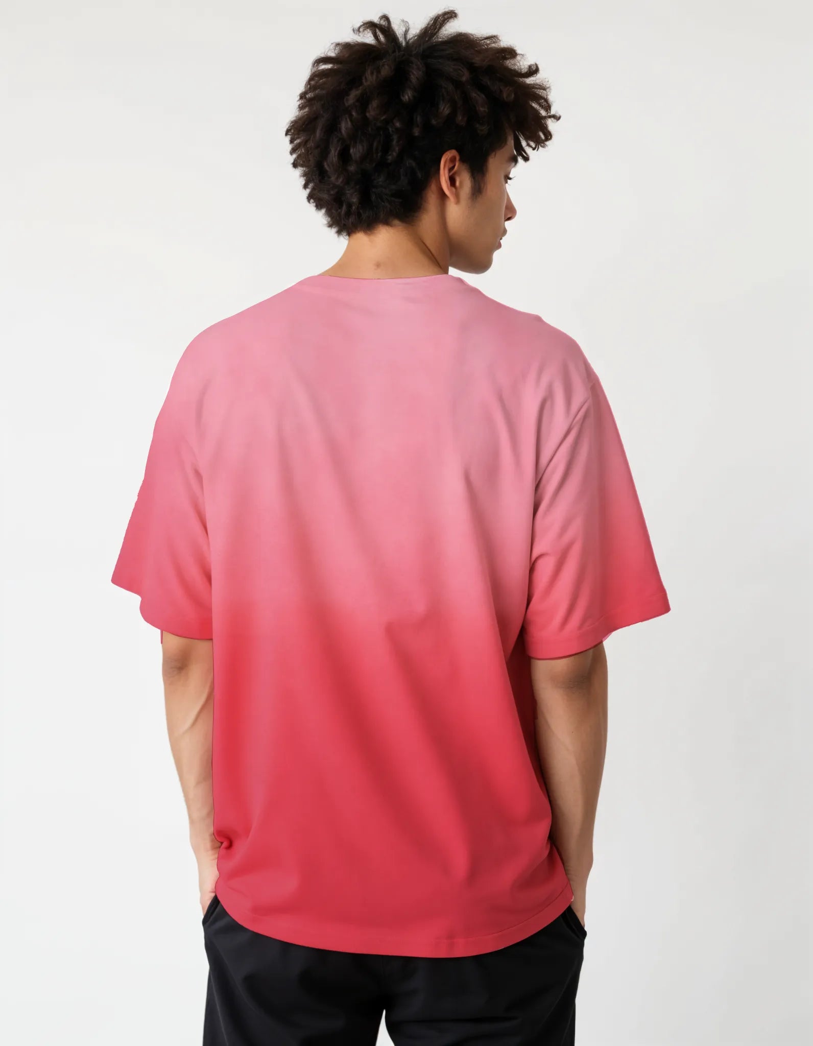 Sunfade Edge Gradient T-Shirt - Pink