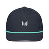Empulse Golf Rope Cap in navy and mint, front view