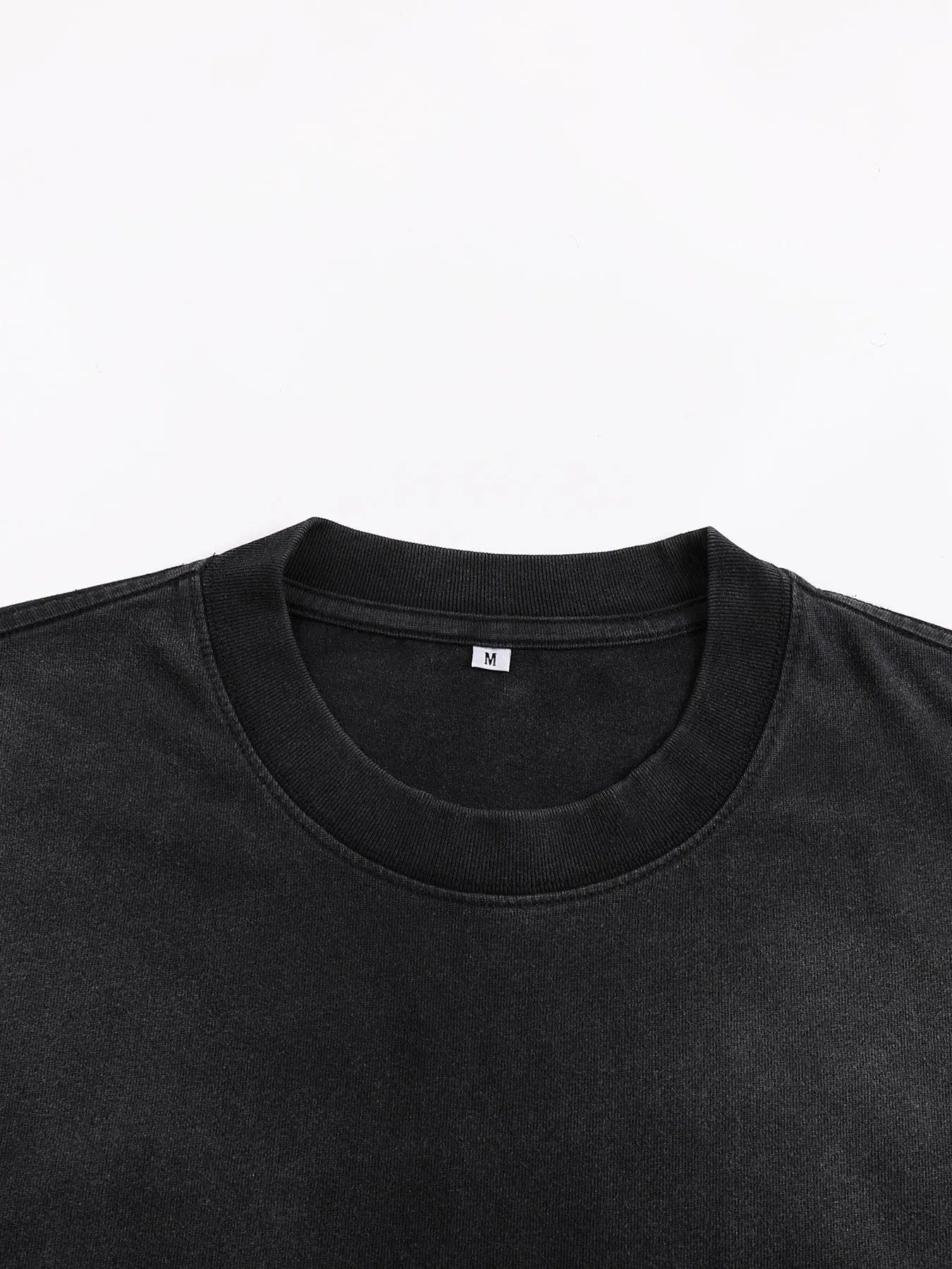 Sunfade T-shirt – Black | 100% Cotton Washed Oversized Tee