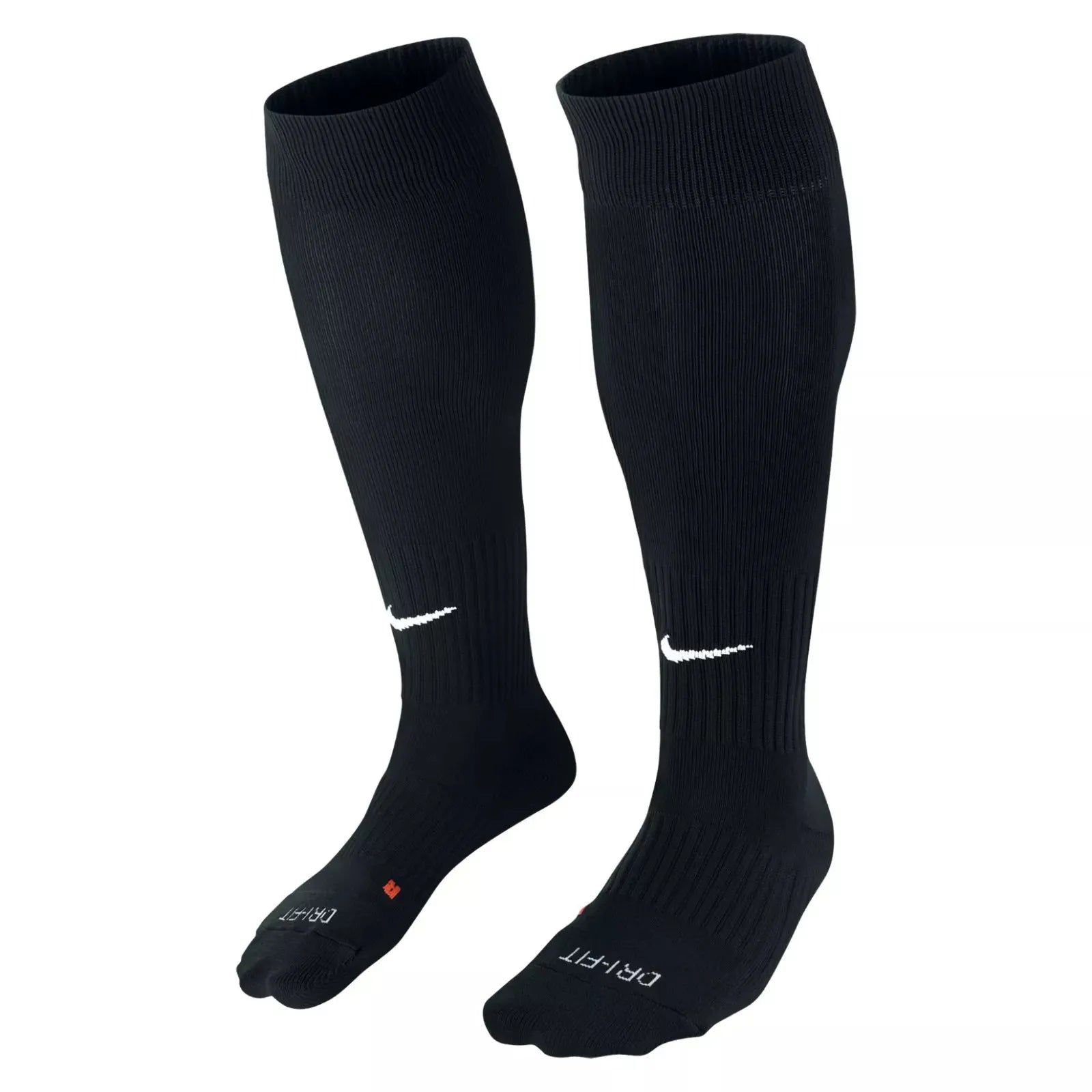Nike Classic II black OTC compression socks with reinforced toe and heel support