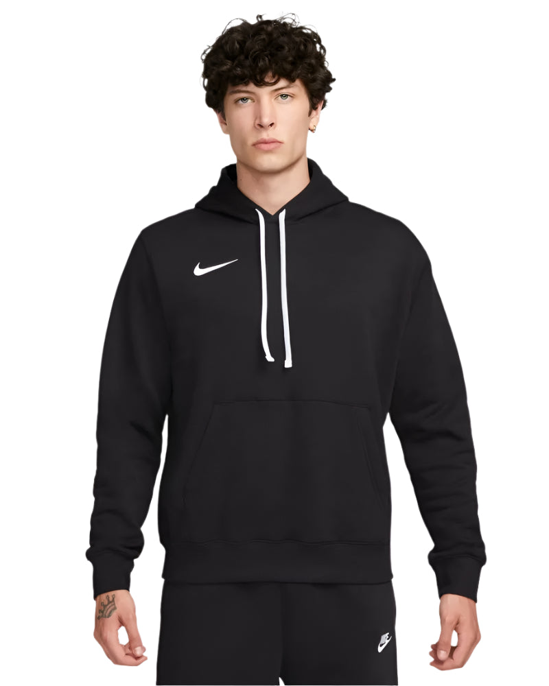 Man wearing Nike Park 20 fleece hoodie black front view CW6894-010