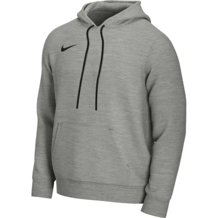 Side view of Nike Park 20 hoodie grey laid flat CW6894-063