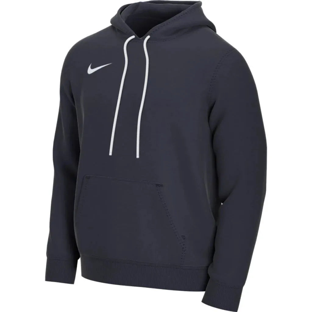 Side angle of Nike Park 20 hoodie navy flatlay