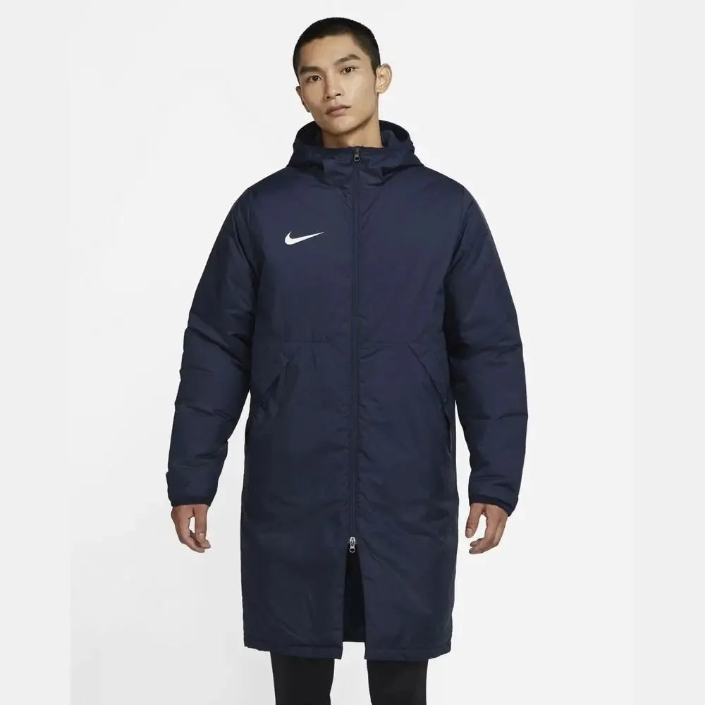 Nike Navy Stadium Jacket CW6156-451 – front view on male model, Empulse™