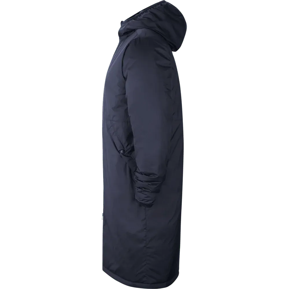 Nike Navy Stadium Jacket CW6156-451 – side profile showing hood and arm detail, Empulse™

