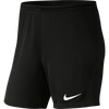 Nike Women's Park III Shorts black, front flat product view