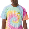 Empulse Oversized Tie-Dye T-Shirt Monash style, front product view
