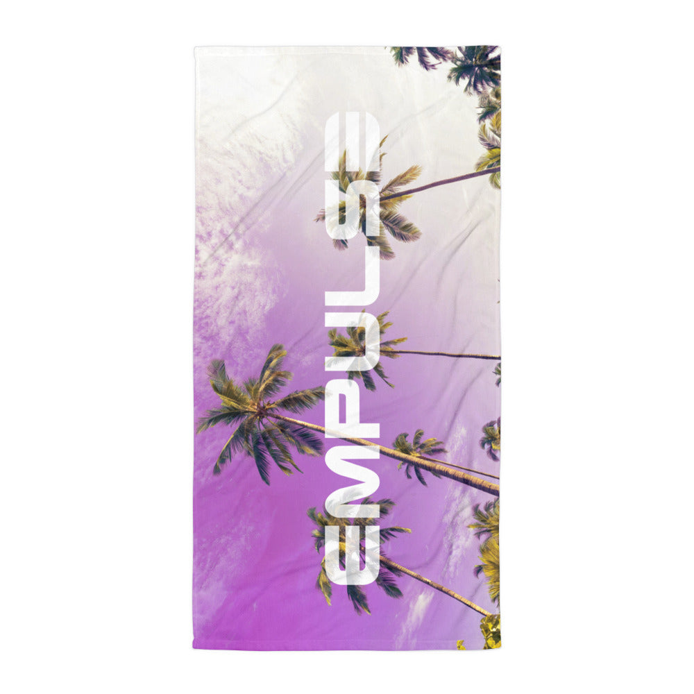 Beach Towel - Empluse Palms Purple - Empulse