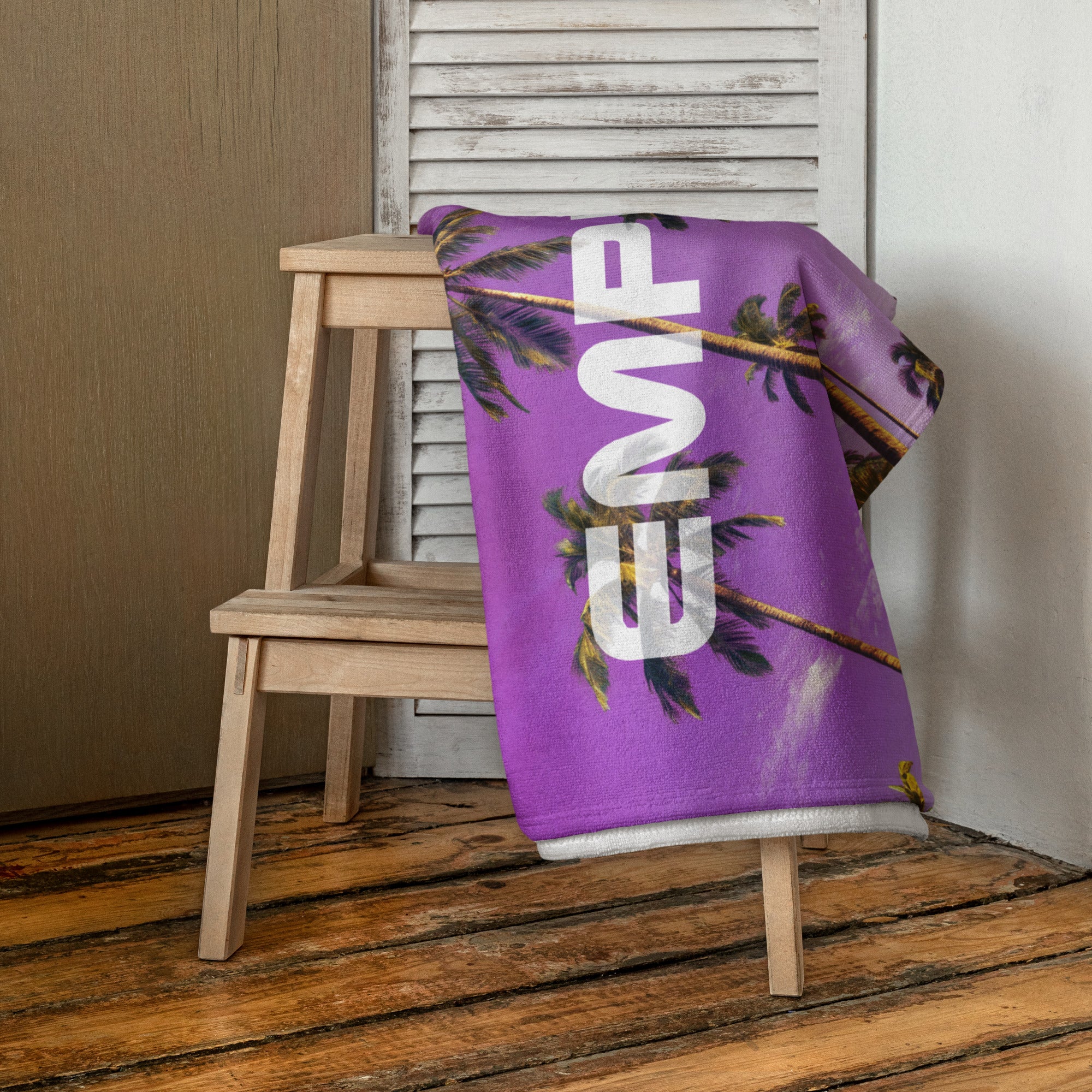 Beach Towel - Empluse Palms Purple - Empulse
